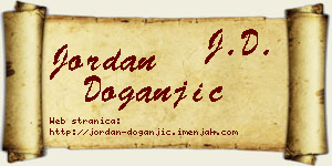 Jordan Doganjić vizit kartica